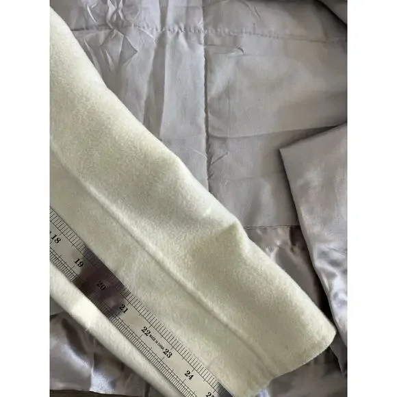 Loro Piana Women’s Cashmere Coat Jacket Ivory Cream Size EU 48 US 12 Blazer - Picture 13 of 13